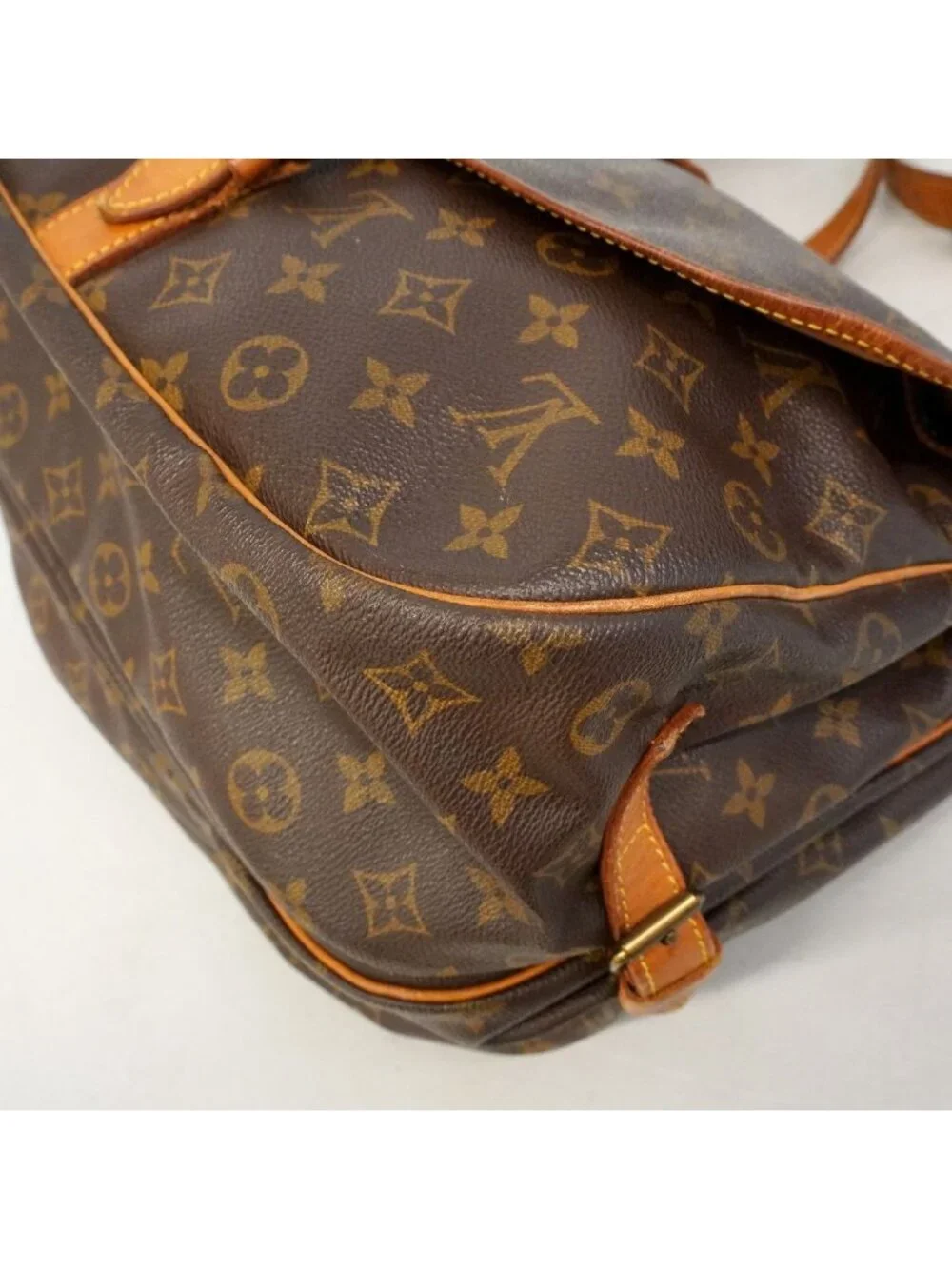 Louis Vuitton Shoulder Bag Monogram Saumur 35 Brown